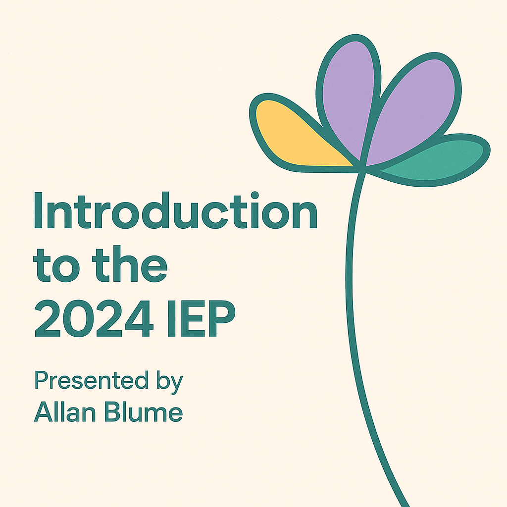 Introduction to the 2024 IEP