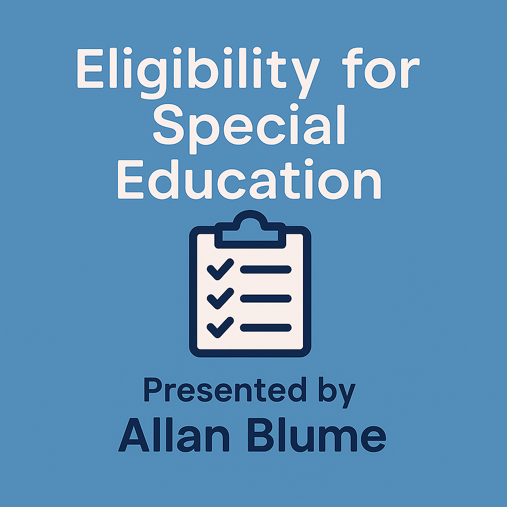 Eligibility for Special Education